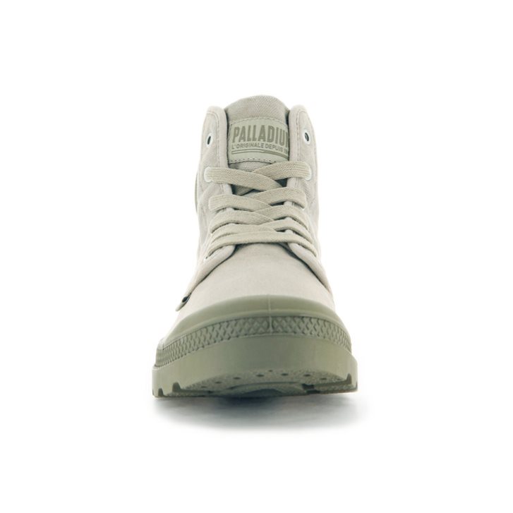 Palladium Pampa Hi Men's Boots Light Grey | UK P685-BIE